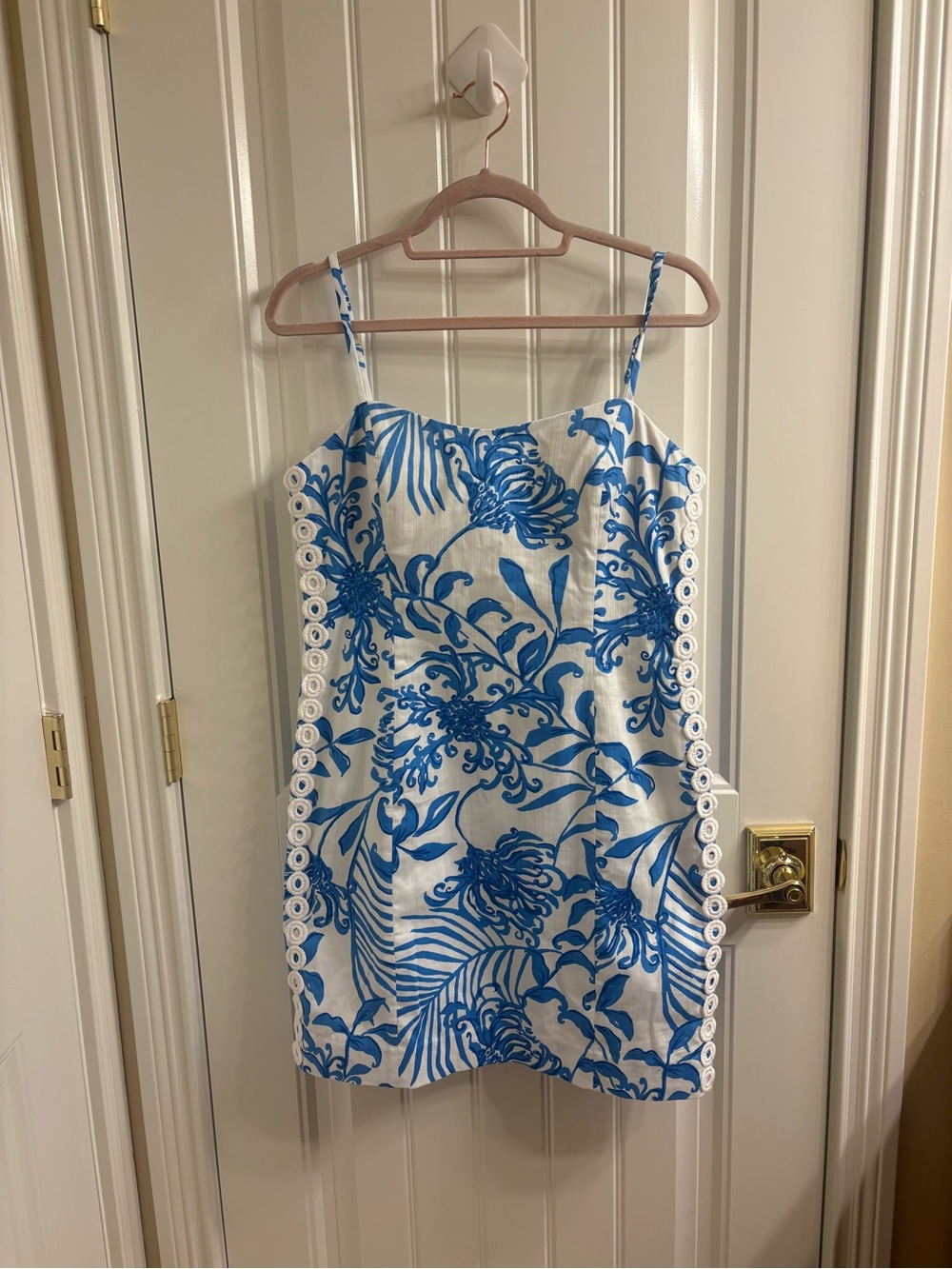 Lilly Pulitzer Shelli Stretch Shift Dress Resort White Glisten in the Sun 8